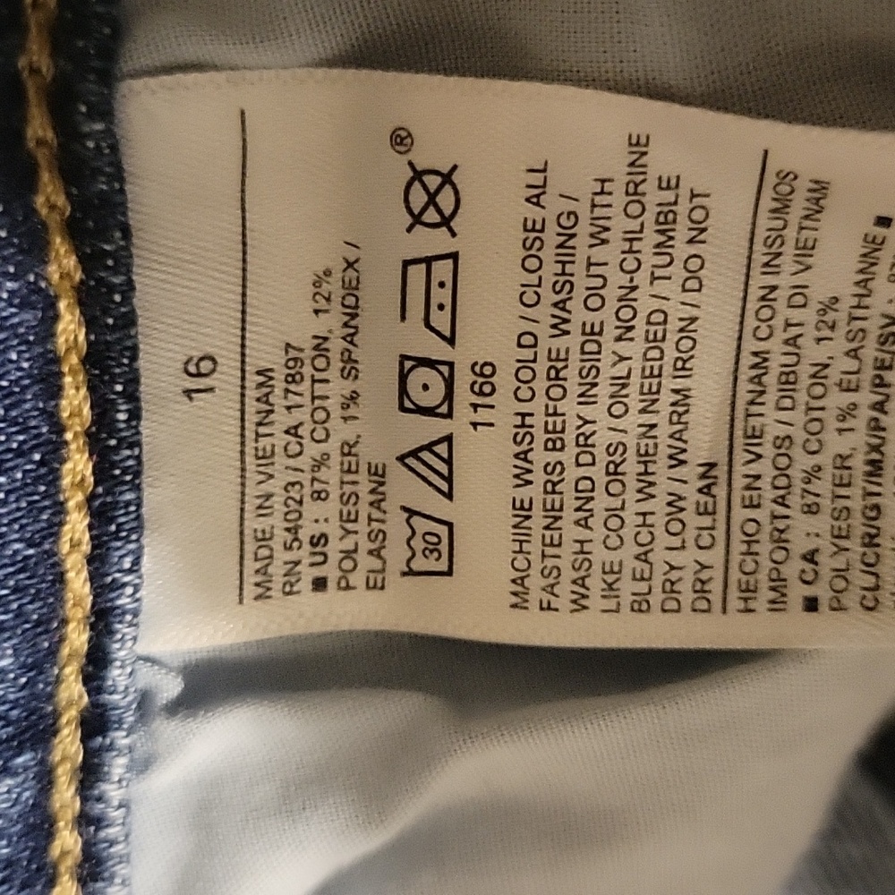Old Navy San Francisco Women's High Rise O.G. Straight Denim Jeans Size 16 - Picture 10 of 10
